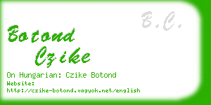 botond czike business card